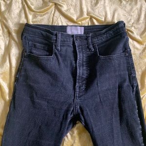 Everlane High Waisted Black Ankle Jeans